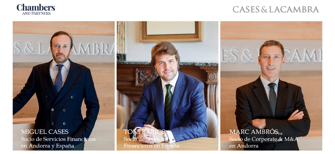 Chambers & Partners reconoce a la oficina de Andorra como despacho líder en Business Law