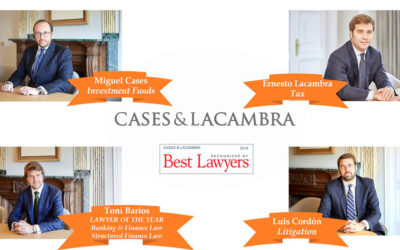 Best Lawyers reconeix a 4 advocats de Cases & Lacambra pel seu treball i com a referents en els seus respectius mercats